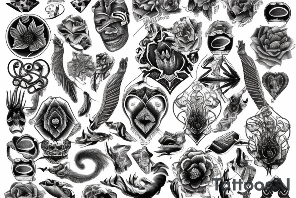 twisted pattern tattoo idea