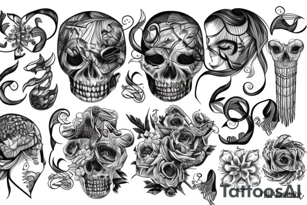 twisted pattern tattoo idea
