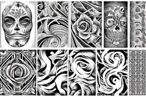 twisted pattern tattoo idea