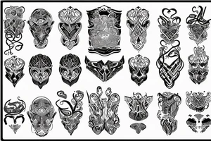 twisted pattern tattoo idea