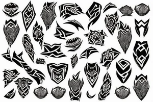 twisted pattern tattoo idea