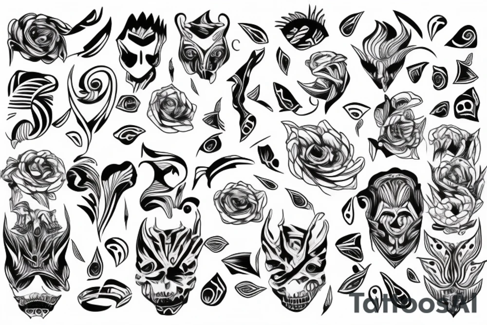 twisted pattern tattoo idea
