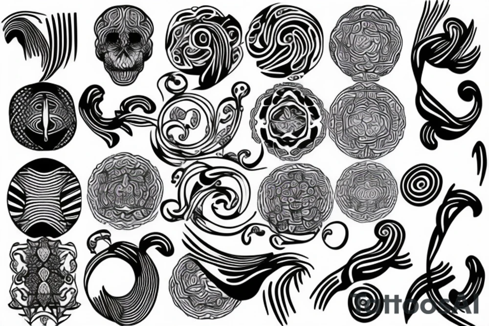 twisted pattern tattoo idea