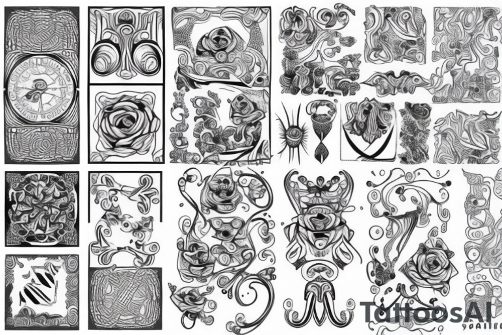 twisted pattern tattoo idea