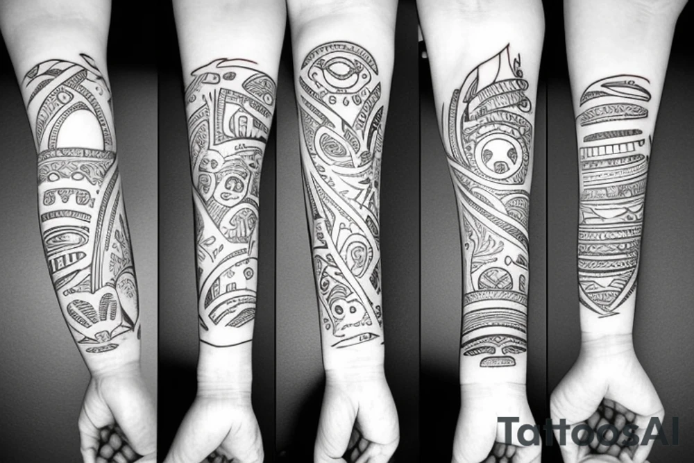 Wristband tattoo idea