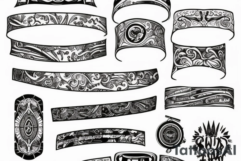 Wristband tattoo idea