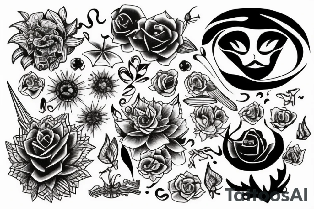 Sunset tattoo idea