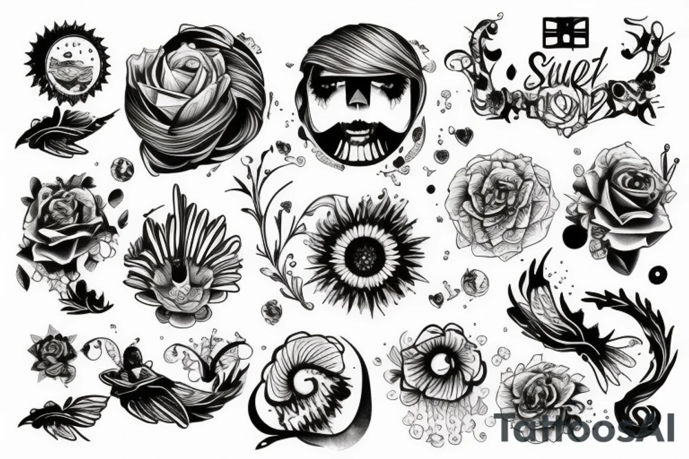 Sunset tattoo idea