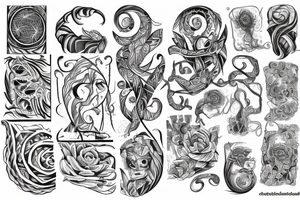 twisted pattern tattoo idea