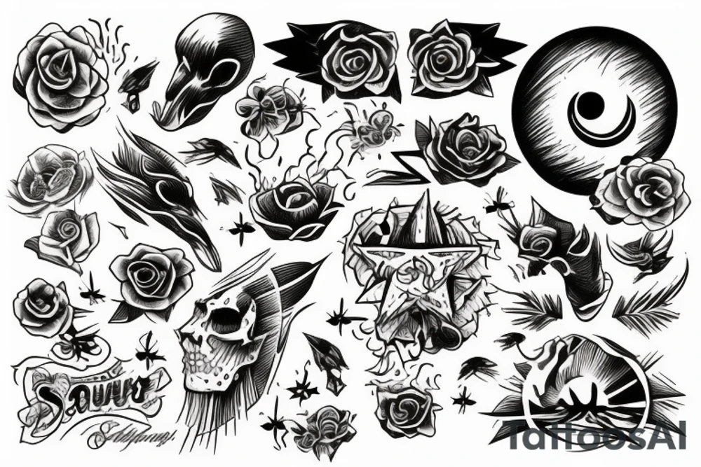 Sunset tattoo idea