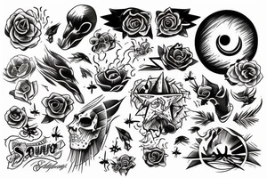 Sunset tattoo idea