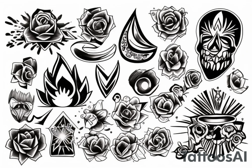 Sunset tattoo idea