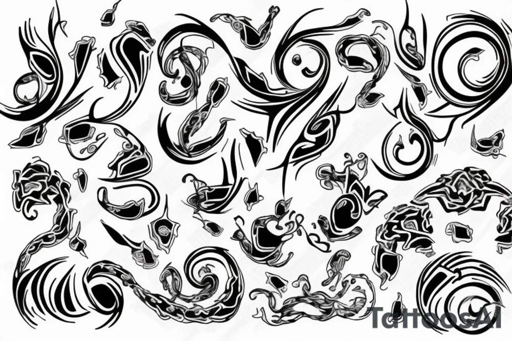 twisted pattern tattoo idea
