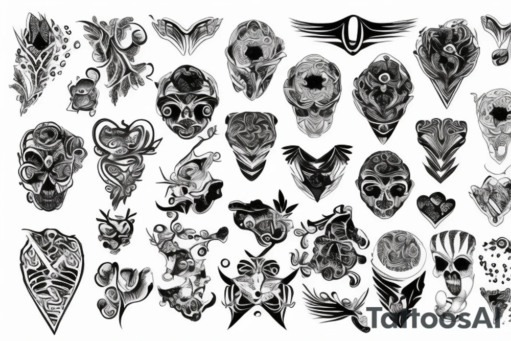 twisted pattern tattoo idea