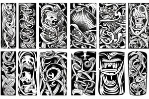 twisted pattern tattoo idea