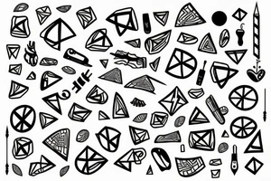 twisted pattern tattoo idea