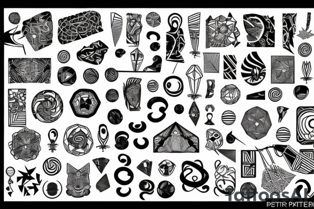 twisted pattern tattoo idea