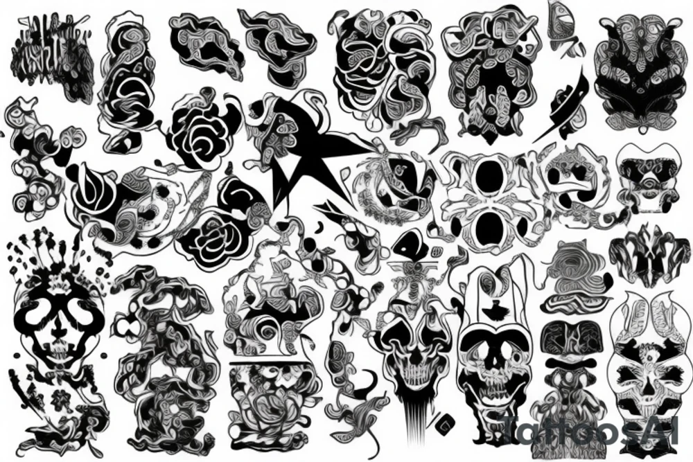 twisted pattern tattoo idea