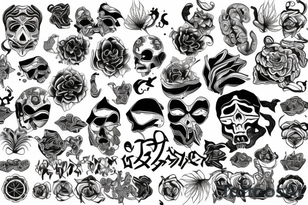 twisted pattern tattoo idea