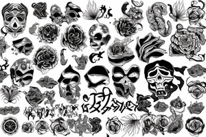 twisted pattern tattoo idea