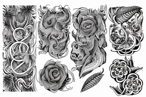 twisted pattern tattoo idea