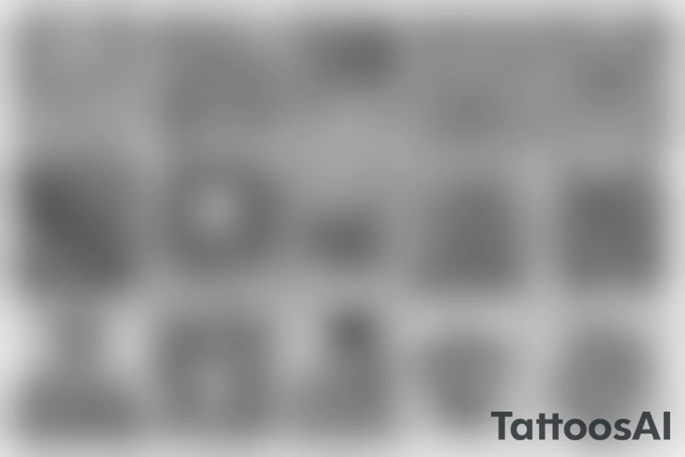 twisted pattern tattoo idea
