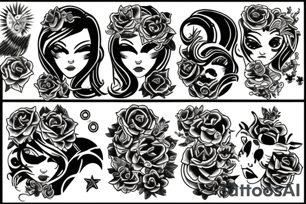 Sunshine Gemini tattoo idea