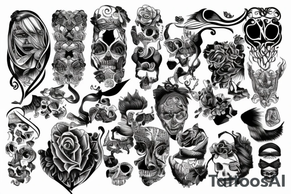 twisted pattern tattoo idea