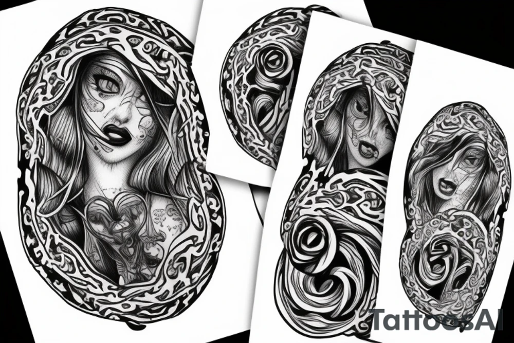 twisted pattern tattoo idea