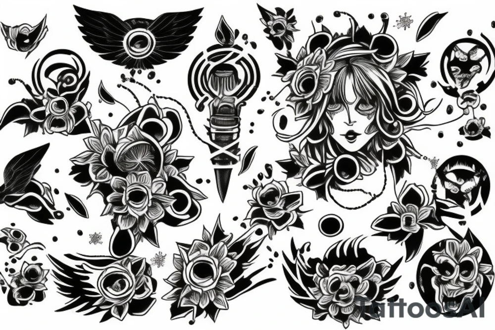 Sunshine Gemini tattoo idea
