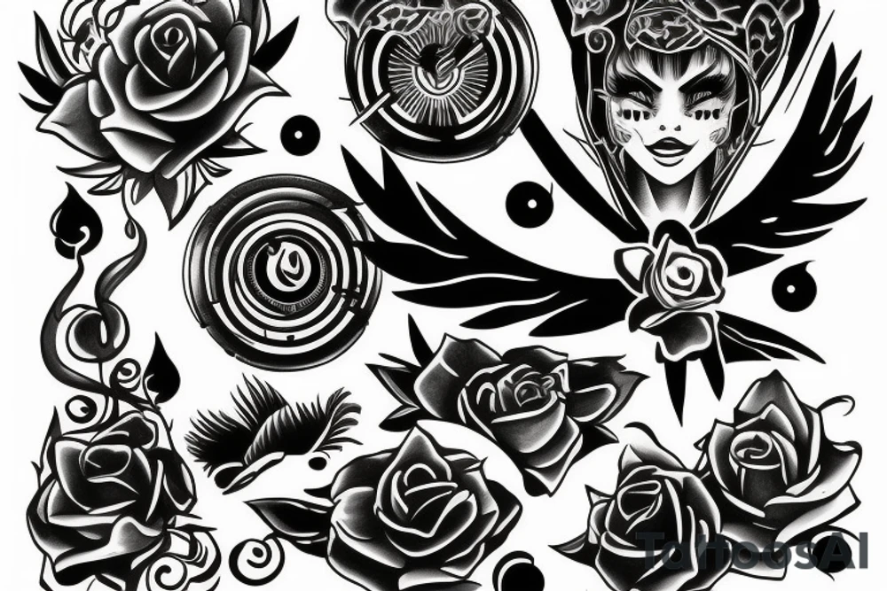 Sunshine Gemini tattoo idea