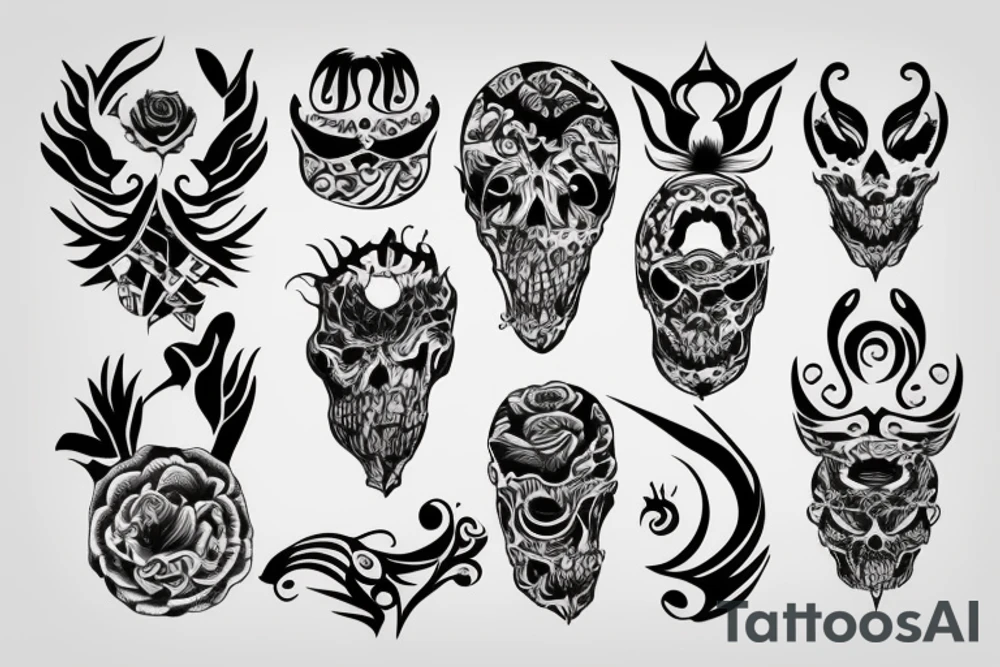 twisted pattern tattoo idea