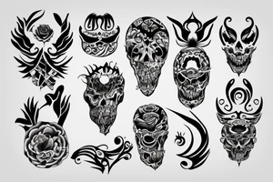 twisted pattern tattoo idea