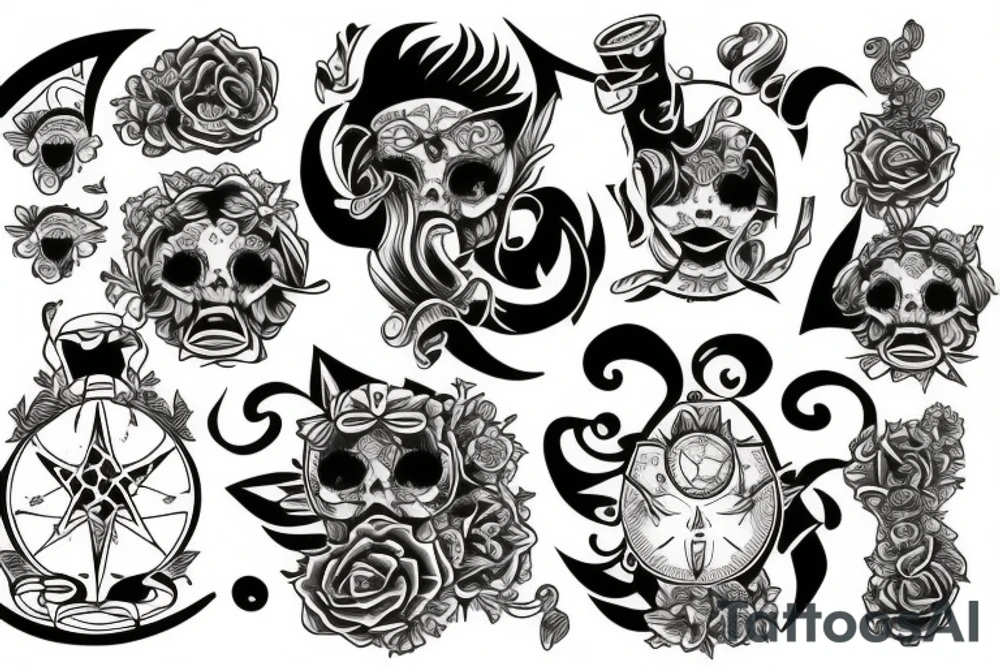 Sunshine Gemini tattoo idea