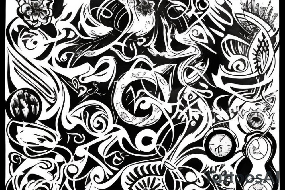 beka abstract tattoo idea