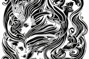 Gemini phoenix tattoo idea
