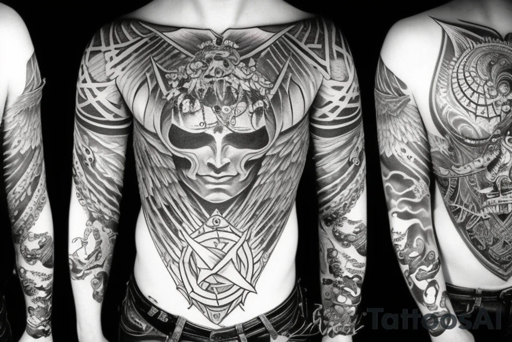 Good and Evil tattoo idea