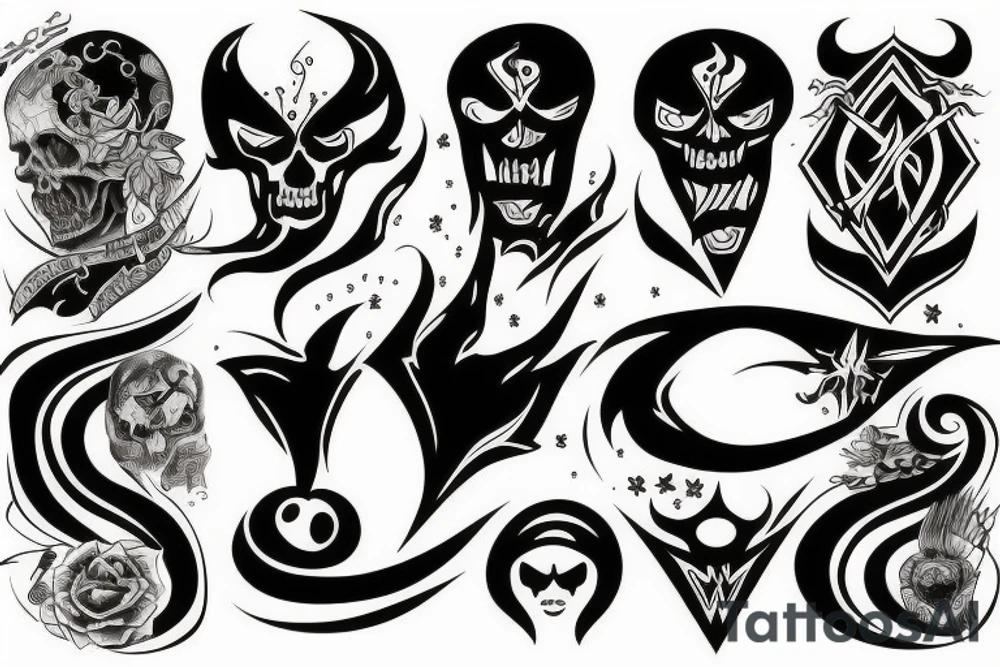 Good and Evil tattoo idea