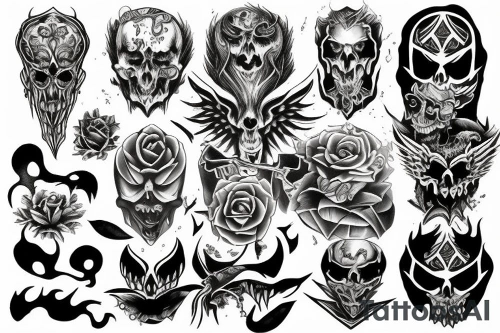 Good and Evil tattoo idea