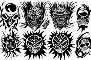 Good and Evil tattoo idea