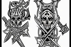 A knight with a cross tattoo idea