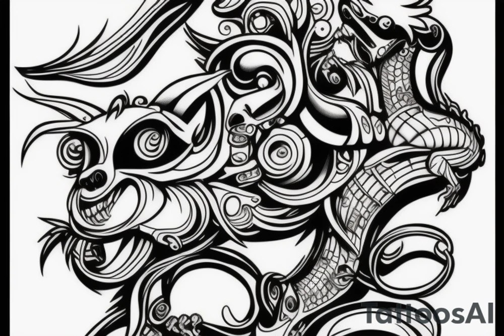 the squirrel is evil tattoo idea