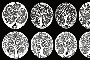 Good and Evil tree of life tattoo idea