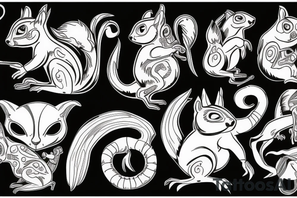 the squirrel is evil tattoo idea