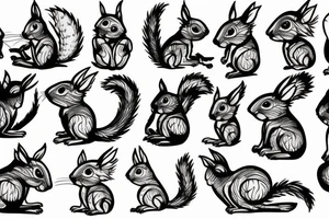 the squirrel is evil tattoo idea