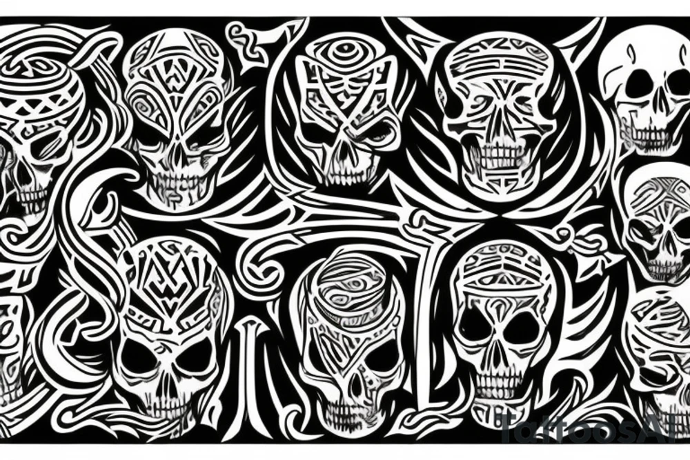 Balance of death and life tattoo idea