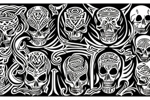 Balance of death and life tattoo idea