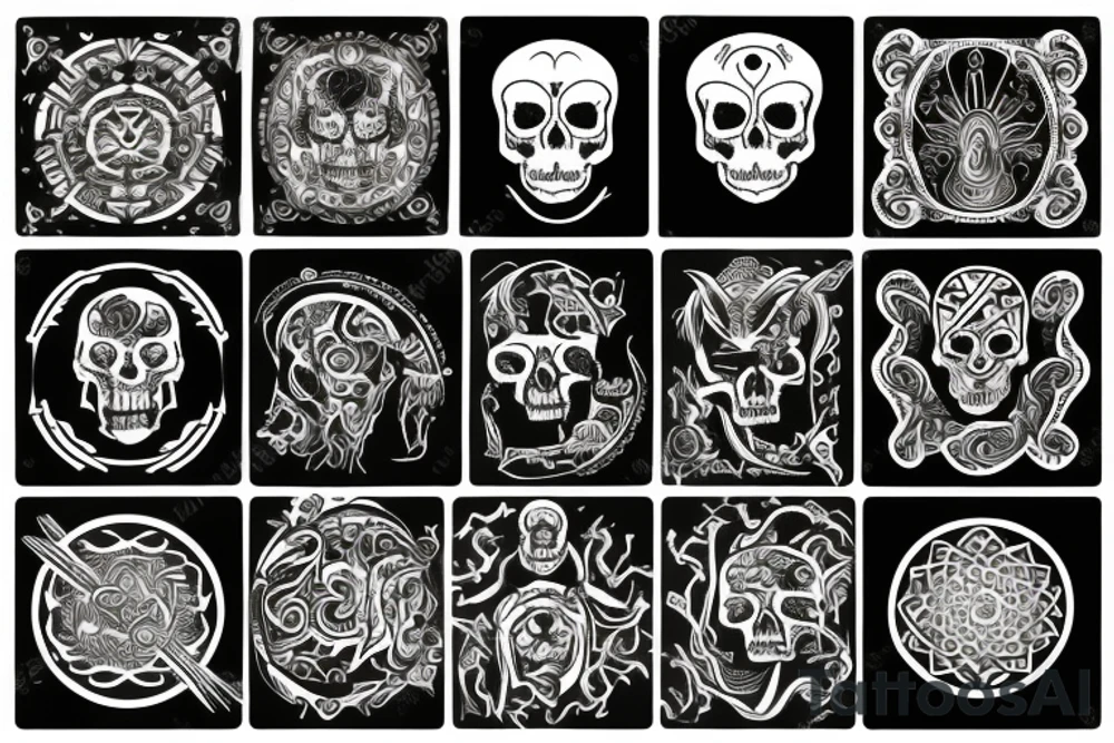 Balance of life and death tattoo idea