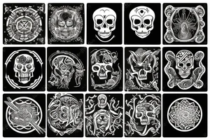 Balance of life and death tattoo idea