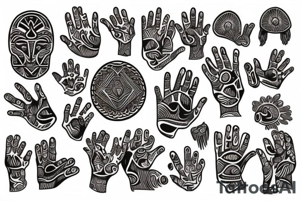 Hands holding life tattoo idea